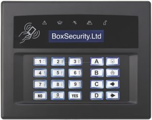 Surface or Flush Mount Keypad Black